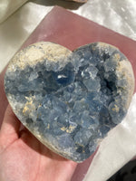 Load image into Gallery viewer, XL Celestite Heart (CEH4)
