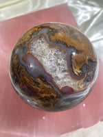 Load image into Gallery viewer, XL Druzy Moss Agate Sphere (XMA7)
