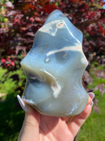 Load image into Gallery viewer, Large Orca Agate Flame - You Choose
