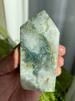 Load image into Gallery viewer, Moss Agate Tower (XLMA24)
