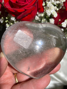 Large Clear Quartz Heart