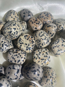Dalmatian Jasper Tumble (1 piece)