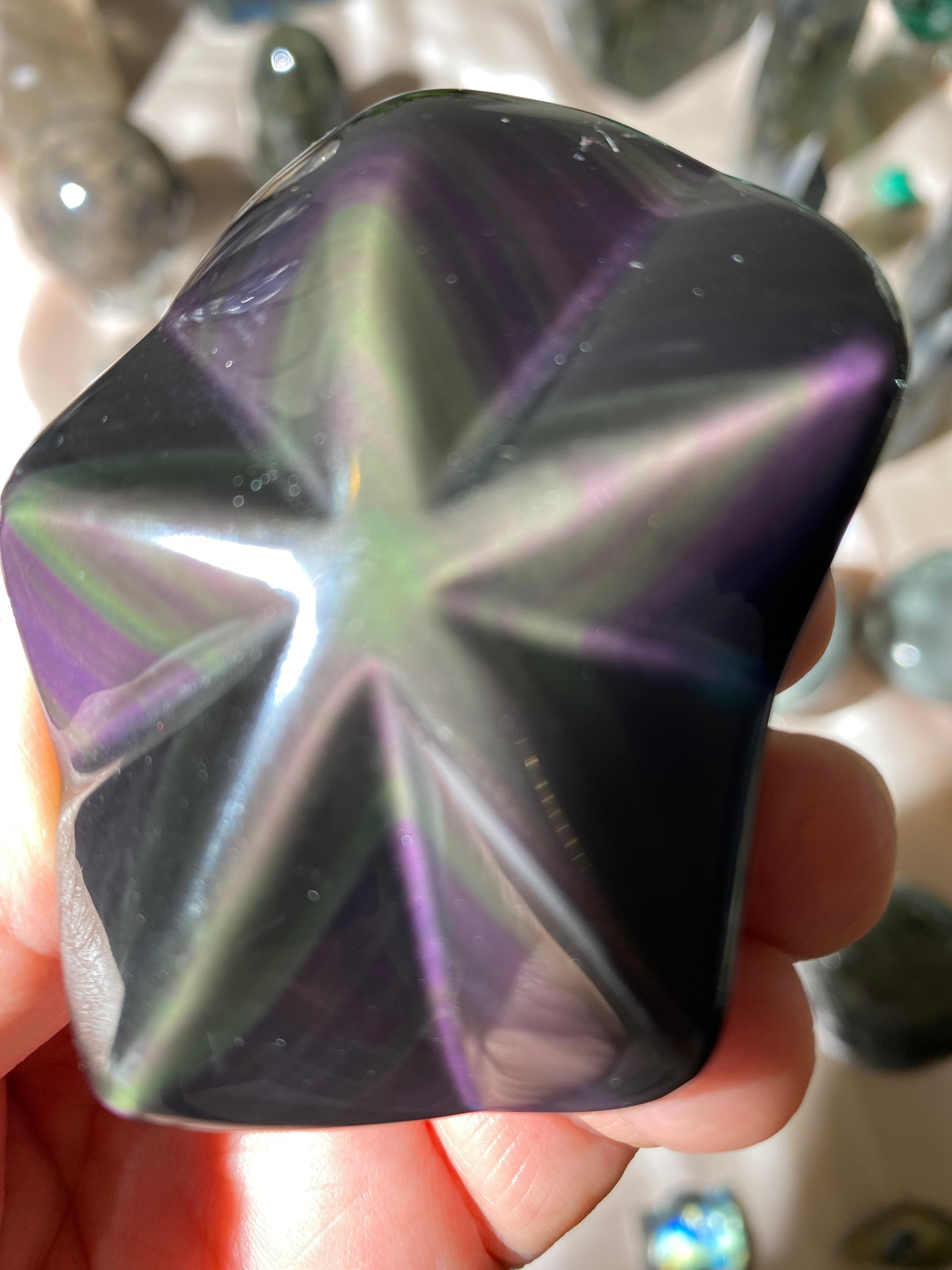 Rainbow Obsidian Star 48B