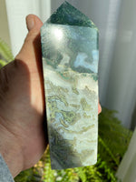 Load image into Gallery viewer, Moss Agate Tower (XLMA16)
