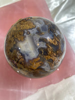 Load image into Gallery viewer, XL Druzy Moss Agate Sphere (XMA7)

