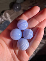 Load image into Gallery viewer, Blue Lace Agate Mini Sphere (1 piece)
