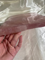 Load image into Gallery viewer, XXL Bubblegum Pink Rose Quartz Slab (6.2 lbs)

