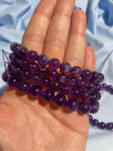 Stretchy Amethyst Bracelet