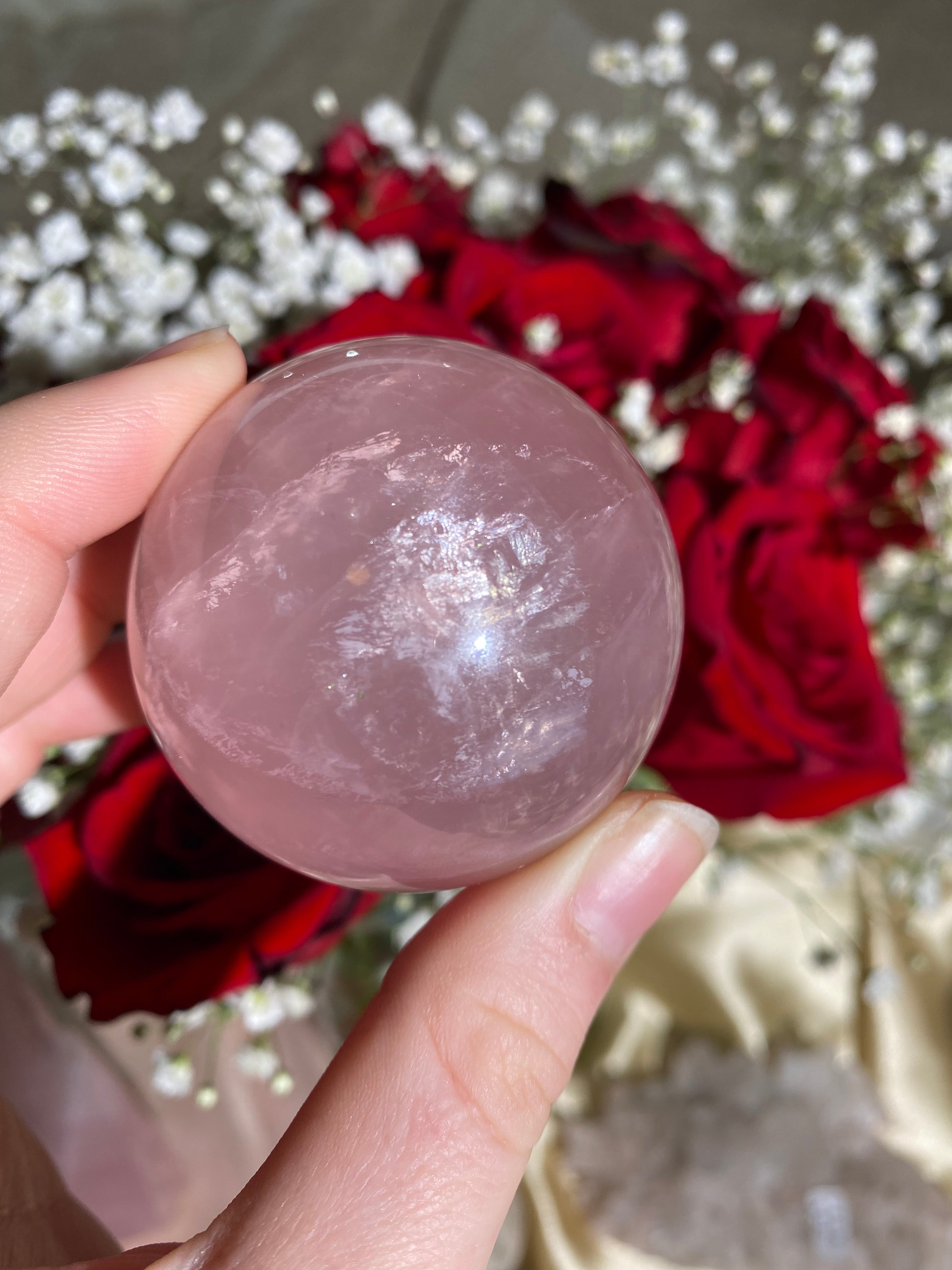 Rose Quartz Sphere (40B)