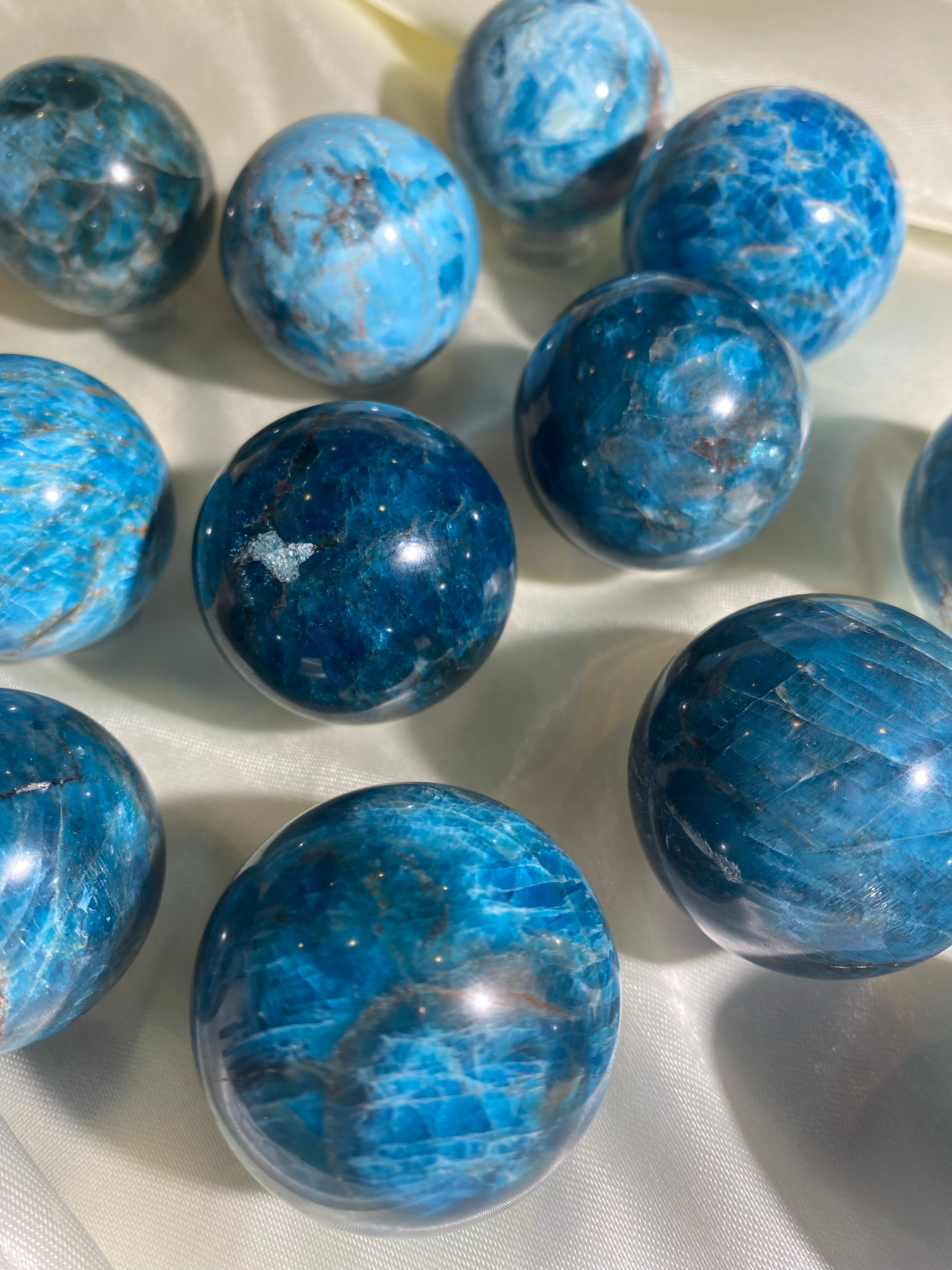Blue Apatite Sphere (1 piece)