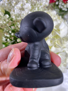 Self-Standing Obsidian Character Carving - Tigger