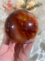 Load image into Gallery viewer, Large Carnelian Sphere (CAS8)
