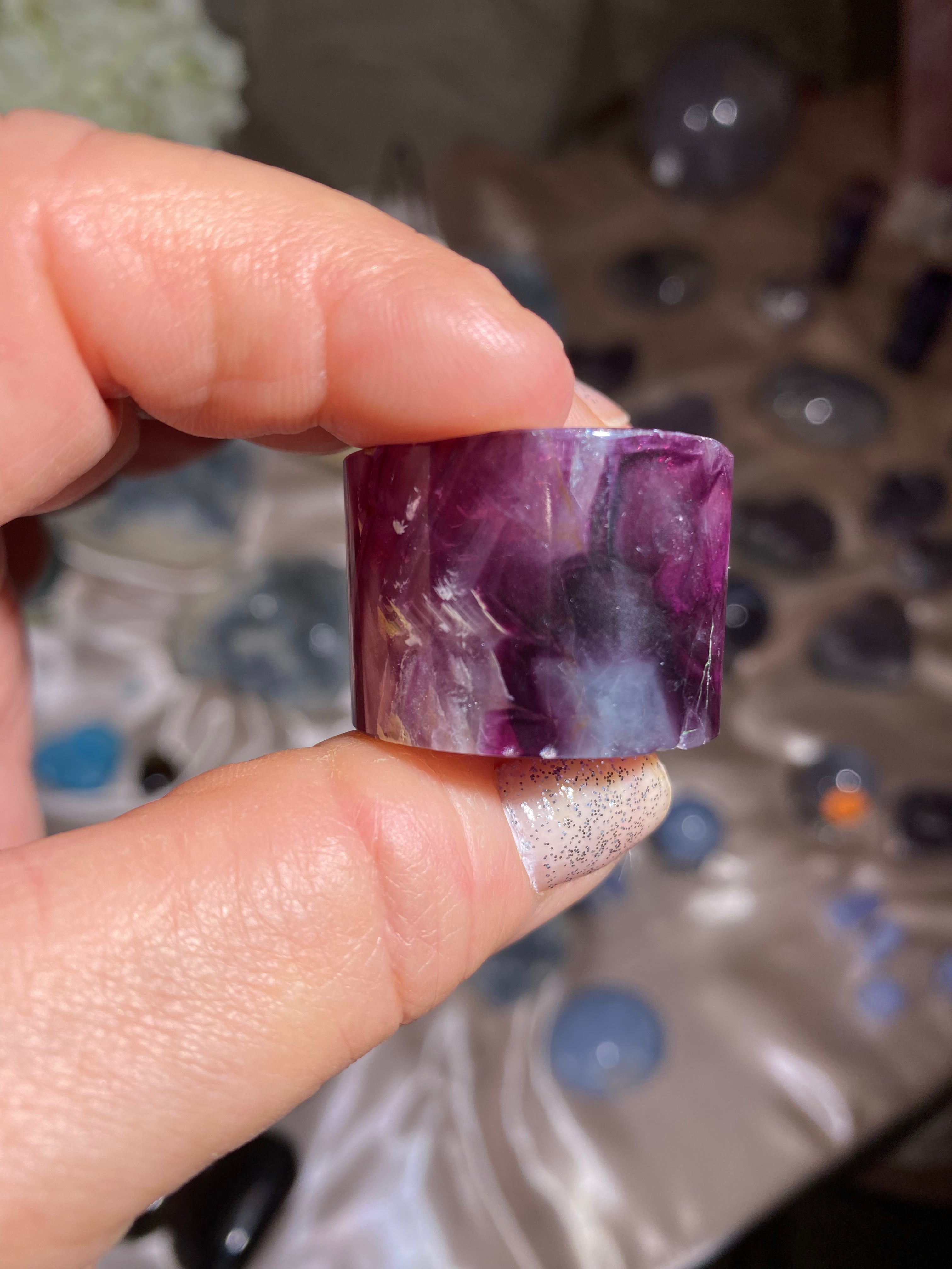 Rainbow Fluorite Cylinder (FLC117)