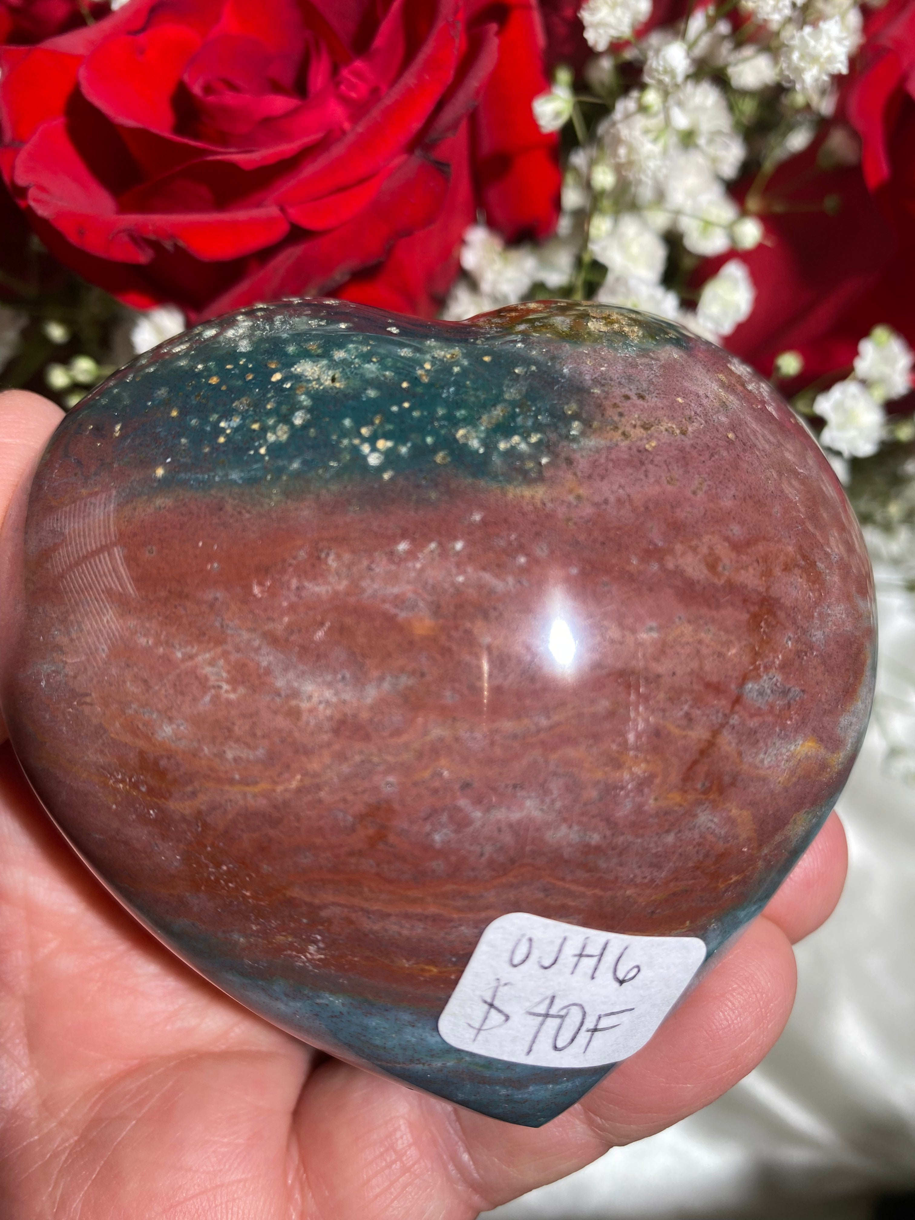 Sea Jasper Heart (OJH)6 F