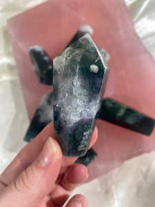 Moss Agate Tapered Cupcake Tower (1 piece)
