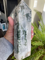 Load image into Gallery viewer, Moss Agate Tower (XLMAG)
