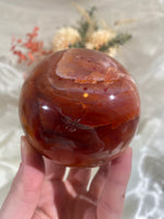 Load image into Gallery viewer, Large Purple-Hue Carnelian Sphere (CAS3)
