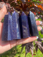 Load image into Gallery viewer, Manmade Blue Goldstone Tower (1 piece)
