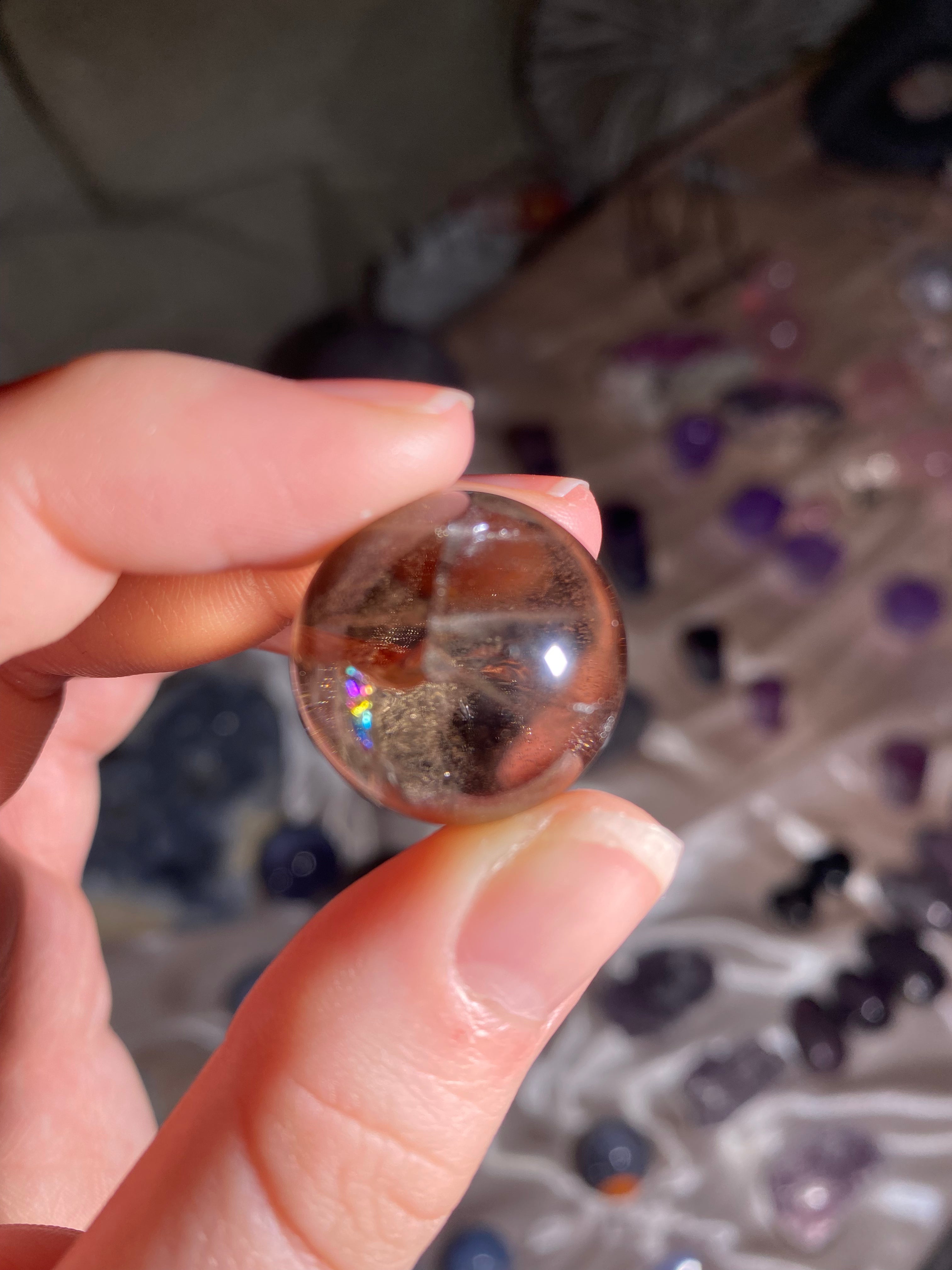 Smoky Quartz Mini Sphere (1 piece)