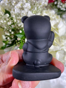Self-Standing Obsidian Character Carving - Winnie