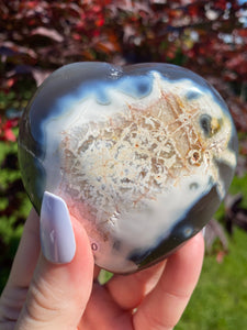 Orca Agate Heart - You Choose