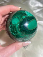 Load image into Gallery viewer, Malachite Sphere (W) 1 lb &amp; 7 oz

