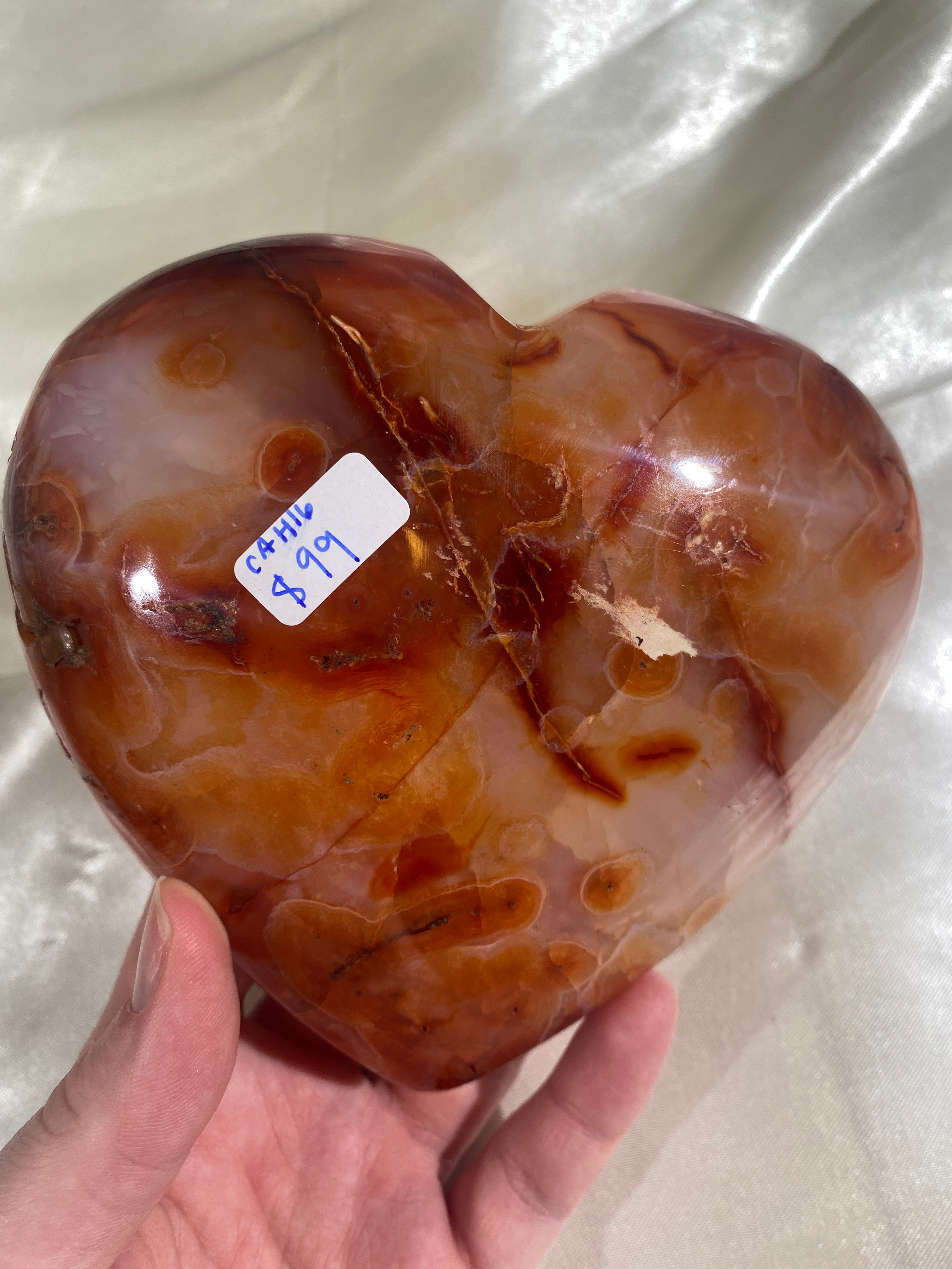 XL Carnelian Heart (CAH16)