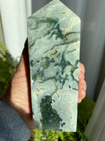 Load image into Gallery viewer, Moss Agate Tower (XLMA6)
