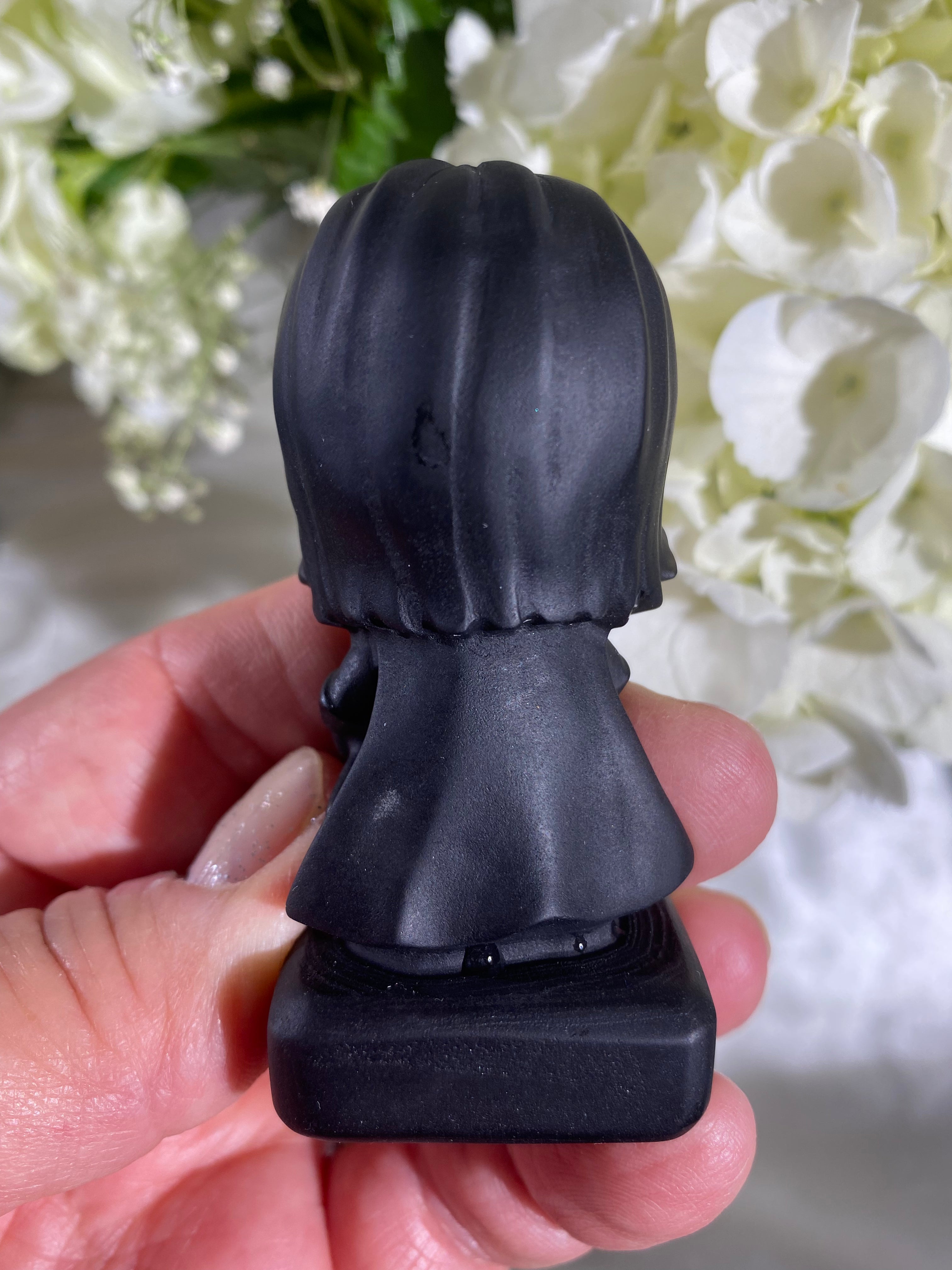Self-Standing Obsidian Character Carving - Thor