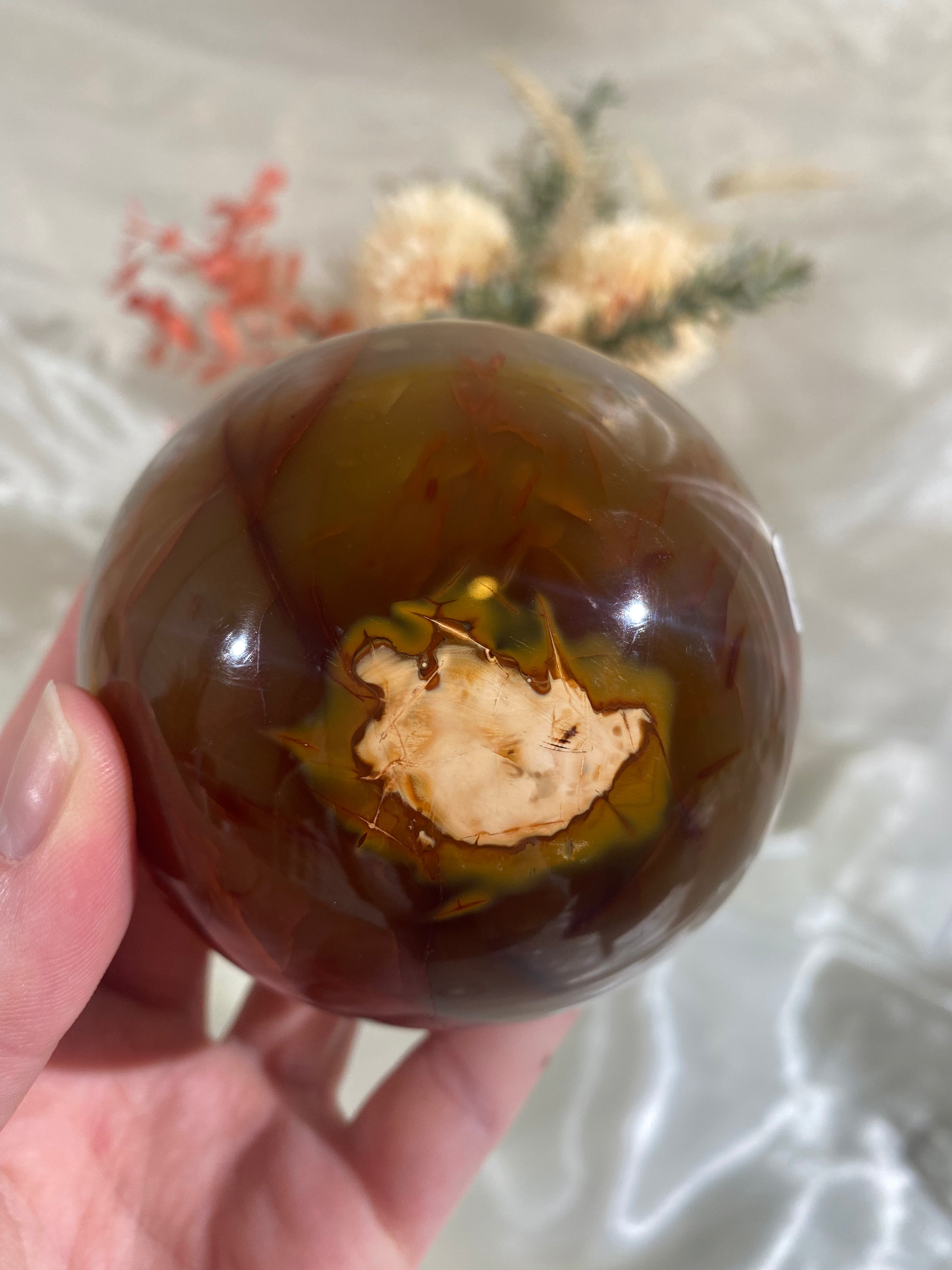 XL Carnelian Sphere (CAS4)