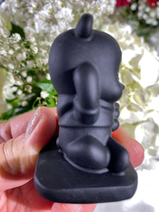 Self-Standing Obsidian Character Carving - Winnie