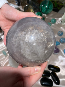 XXL Blue Rose Quartz Sphere (7+lbs)