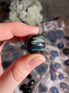 Blue Tigers Eye Mini Sphere (1 piece)