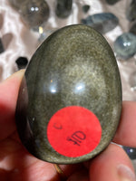 Load image into Gallery viewer, Golden Sheen Obsidian Palmstone C
