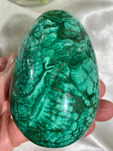 Druzy Malachite Egg