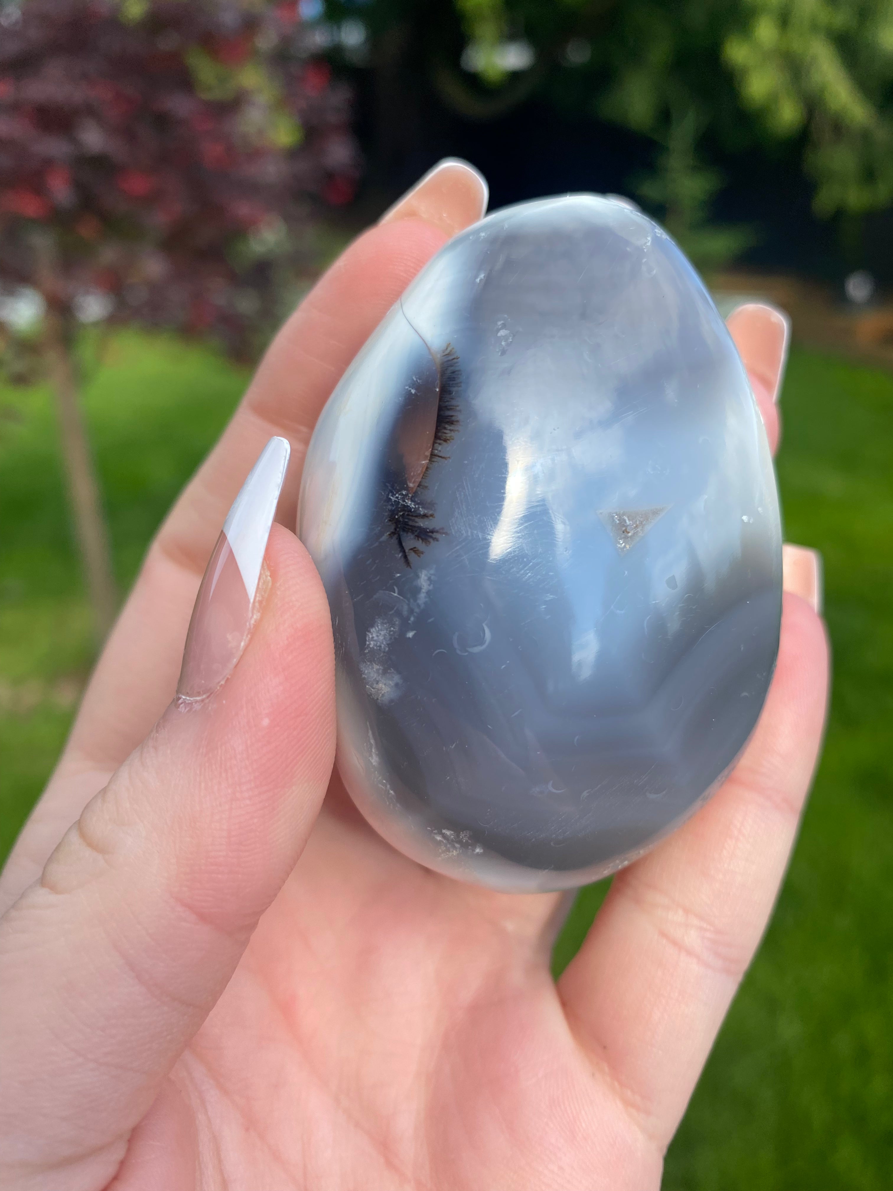 Orca Agate Palmstone - You Choose