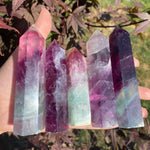 Load image into Gallery viewer, Magenta Fluorite Tower (1 piece)
