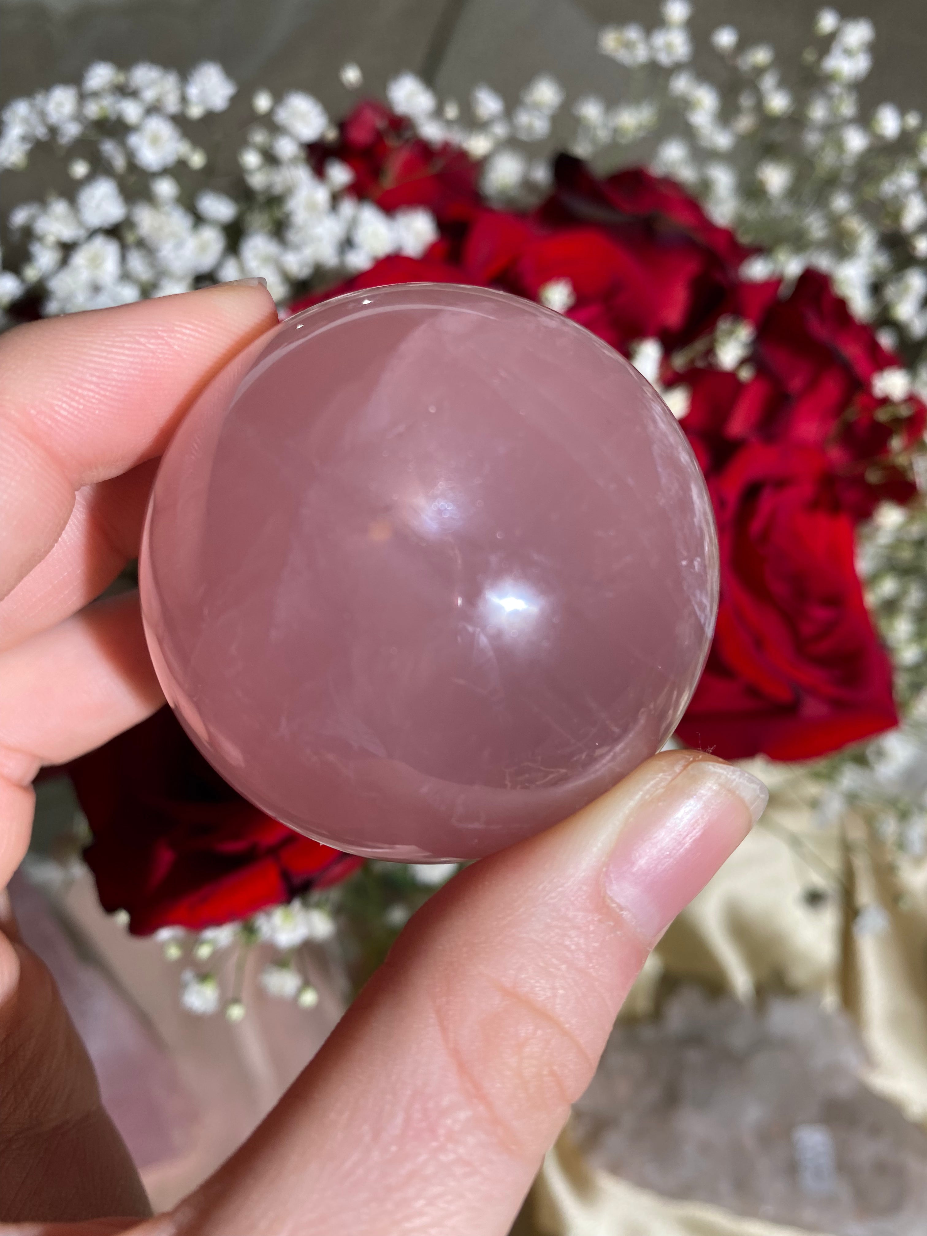 Rose Quartz Sphere (40B)