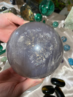 Load image into Gallery viewer, XXL Blue Rose Quartz Sphere (7+lbs)
