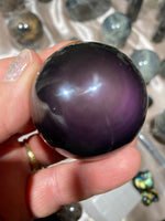 Load image into Gallery viewer, Rainbow Obsidian Sphere F
