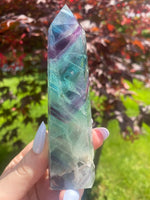 Load image into Gallery viewer, Rainbow Fluorite Towers - You Choose
