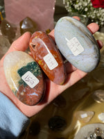 Load image into Gallery viewer, Sea Jasper Palm Stone - You Choose (G-J)

