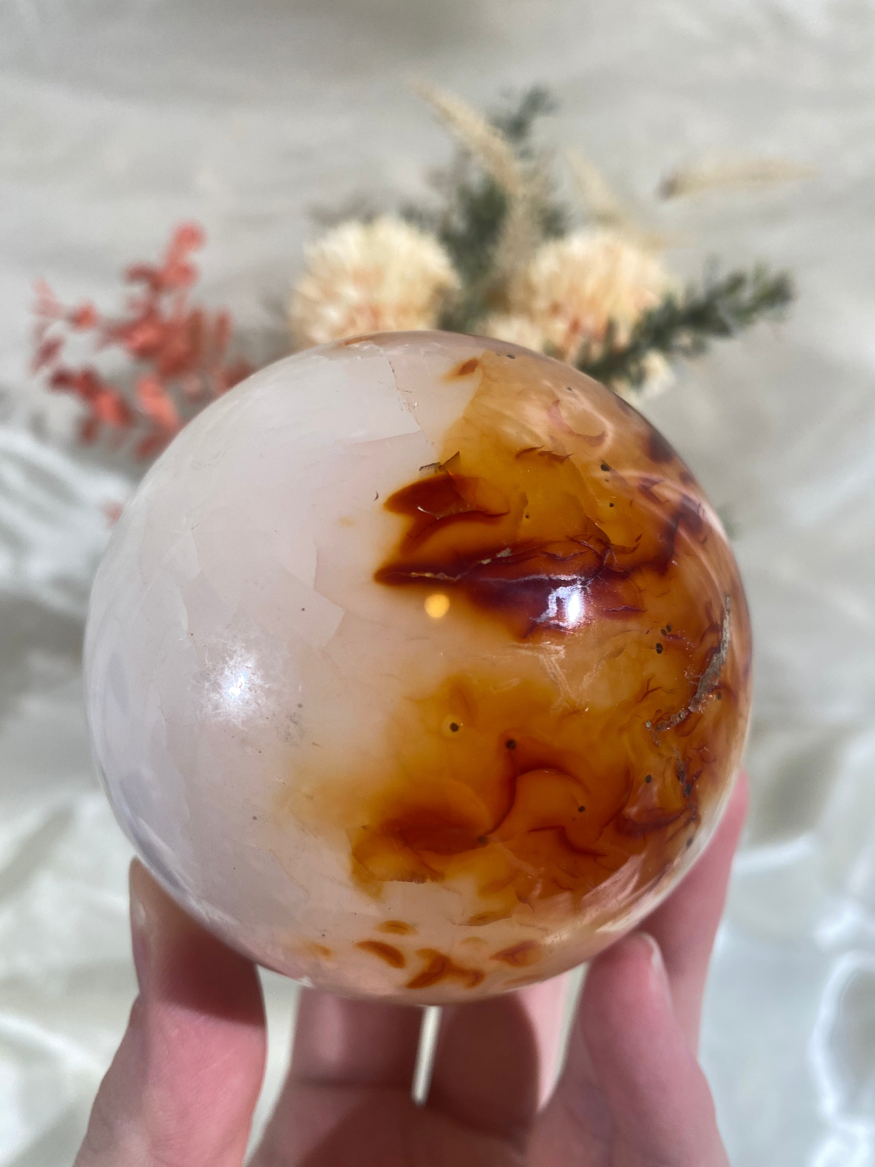 Large Carnelian Sphere (CAS12)