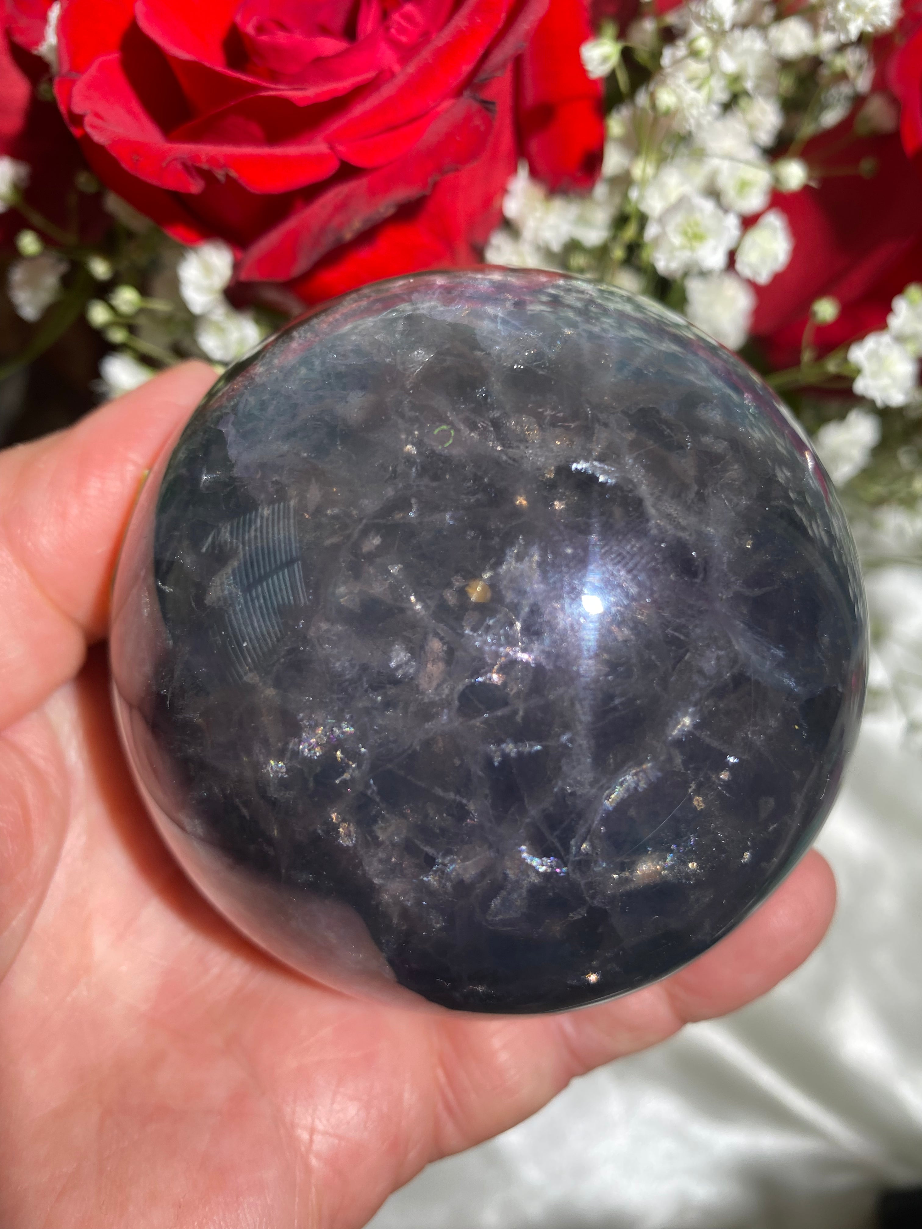 XL Mica-Included Fluorite Sphere (A)