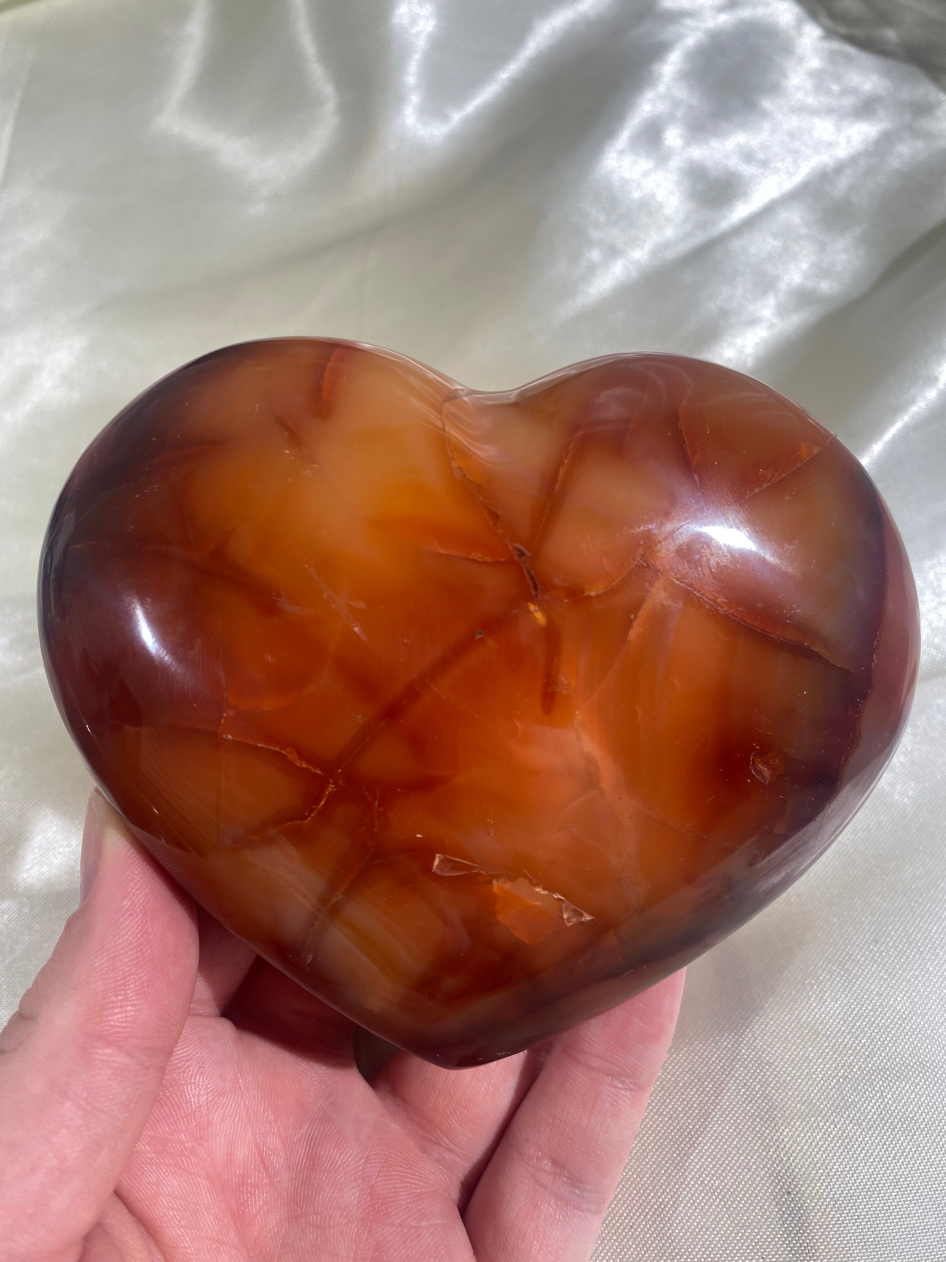 Large Carnelian Heart (CAH13)