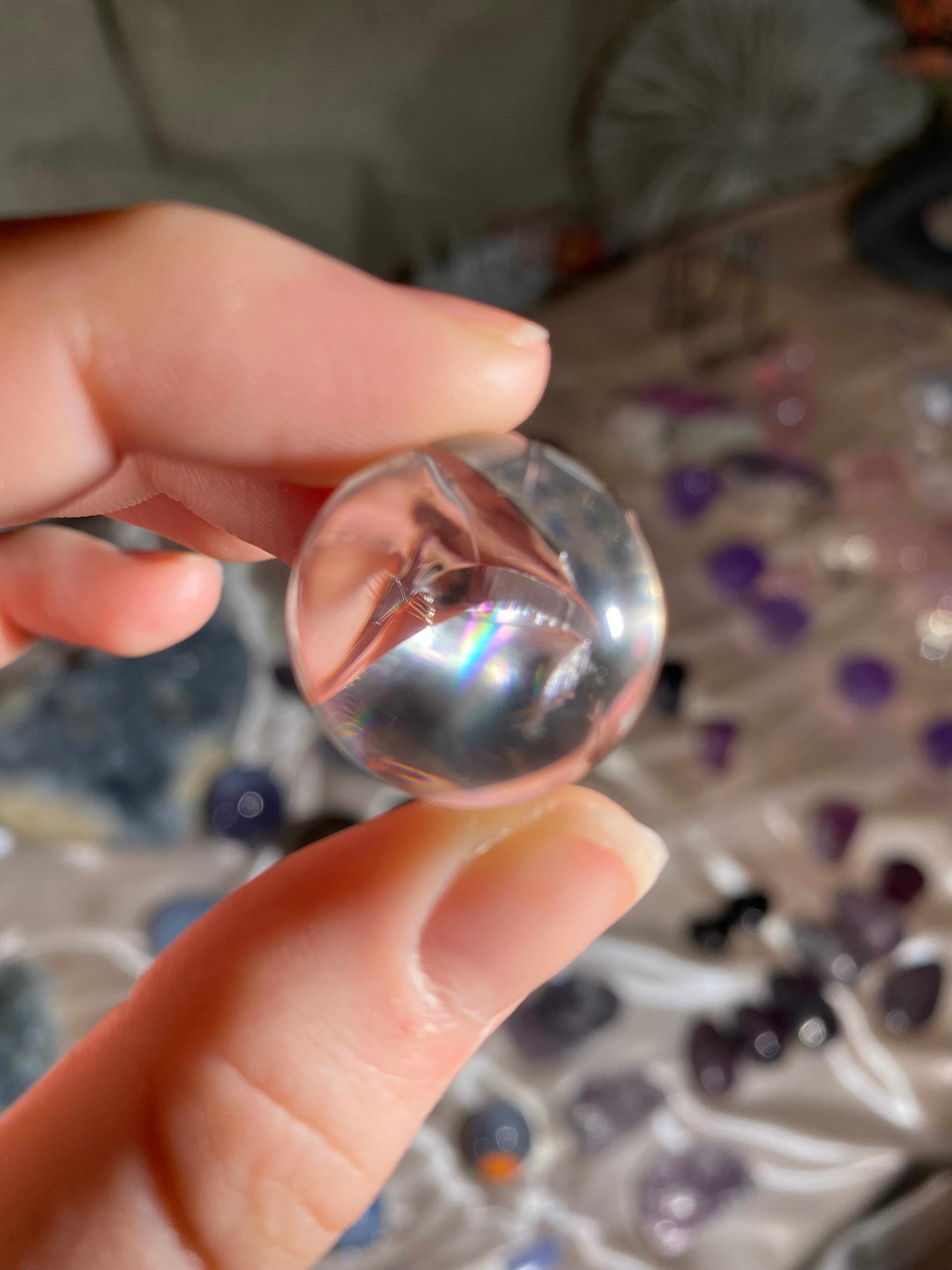 Clear Quartz Mini Sphere (1 piece)