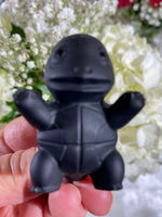 Load image into Gallery viewer, Self-Standing Obsidian Character Carving - Squirtle
