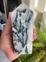 Load image into Gallery viewer, Moss Agate Tower (XLMA20)
