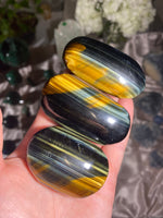 Load image into Gallery viewer, High Quality Blue Tigers Eye Palmstone (1 piece)
