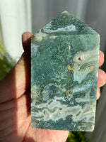 Load image into Gallery viewer, Moss Agate Tower (XLMA21)

